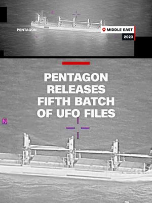 The Pentagon’s fifth release of UFO files details reported UAP sightings, including over the Pacific Ocean and in the Middle East. The release contains FBI-created renderings based on firsthand witness accounts.