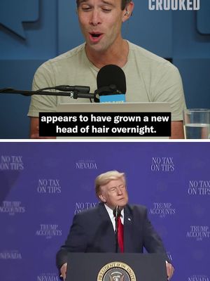 Maybe he’s born with it, maybe it’s hair extensions. Get more Pod Save America on YouTube. #crookedmedia #podsaveamerica #trump