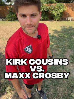 Kirk Cousins and Maxx Crosby got into it practice today 😂 #NFL #comedy #raiders #maxxcrosby #kirkcousins 