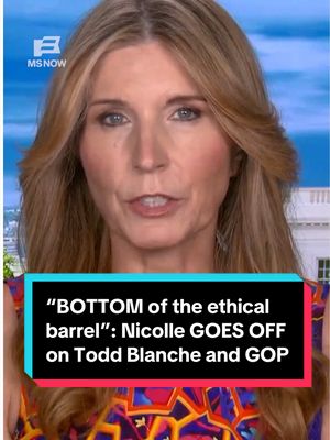 “What kind of country manufactures prosecutions against political opponents?” Nicolle Wallace has words for Todd Blanche, Senator Bill Cassidy, and the Republicans who have cleared the way for Donald Trump’s total takeover of the Department of Justice. #DOJ #ToddBlanche #GOP 
