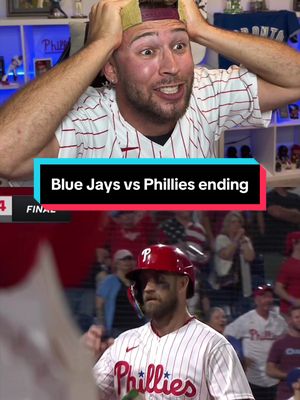 FULL CRASH OUT LOADING… Phillies fan reacts to INSANE ending of Toronto Blue Jays vs Philadelphia Phillies game! #MLB #baseball #phillies #bluejays #reaction 