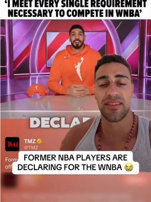 Former NBA players are declaring for the 2027 WNBA Draft 😭 Will the WNBA allow them to play? 👀⬇️