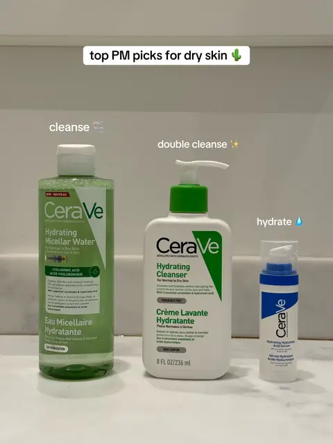 not sure where to start? we’ve got top PM picks for every skin type ✨👇 dry skin 🫧 hydrating micellar water – gently cleanses while keeping skin hydrated 🤍 hydrating cleanser – cleanses without stripping your skin 💧 hydrating hyaluronic acid serum – gives a boost of hydration for plump-looking skin oily skin 🫧 purifying micellar water – removes makeup, spf & daily buildup 🧼 foaming cleanser – washes away excess oil without stripping the face 💙 facial moisturising lotion – lightweight hydration that won’t feel greasy 🩹 blemish barrier patches – protects spots while helping them heal blemish-prone skin 🫧 blemish control cleanser – cleanses, unclogs pores & helps reduce excess oil 🎯 blemish control gel – targets breakouts and helps clear blemishes 🩹 blemish barrier patches – protects spots while helping them heal #cerave #cleanser #skincareroutines