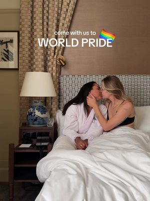 the Netherlands was the first country in the WORLD to legalize gay marriage 🌈 we’re planning our wedding so getting to celebrate 25 years of marriage equality, in the country where it all began, was so inspiring. i did a lot of crying lol huge thank you to @KLM Royal Dutch Airlines for the most incredible experience. bringing queer joy to the forefront is one of the most impactful forms of resistance. and baby the joy was REAL! 📍@De L’Europe Amsterdam #wlw #Pride #LoveIsLove 