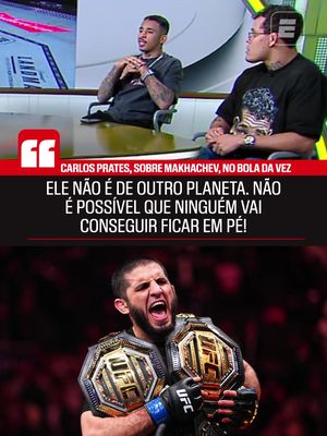 "NÃO É DE OUTRO PLANETA!" 👀 Em entrevista no Bola da Vez, Carlos Prates falou sobre a possiblidade de enfrentar o vencedor da luta entre Ian Garry e Islam Makhachev e destacou que, apesar de todas as suas qualidades, o russo não é imbatível! Assista ao Bola da Vez com Carlos Prates e Caio Borralho neste sábado, 8, às 20h, pela ESPN no Plano Premium do #DisneyPlus #ESPNKnockOut #BolaDaVez #CarlosPrates #TikTokEsportes