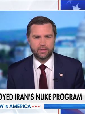 "We've destroyed their nuclear program. We've destroyed their conventional military." VP JD Vance delivers a blunt assessment of Iran, saying the Trump administration is now watching to see whether Tehran is willing to make the "long-term changes" needed for a better relationship with the U.S. "And if not, that's fine, too." Vance says the administration will keep applying pressure while pushing for more Middle East oil and gas production to help drive down energy prices for Americans.