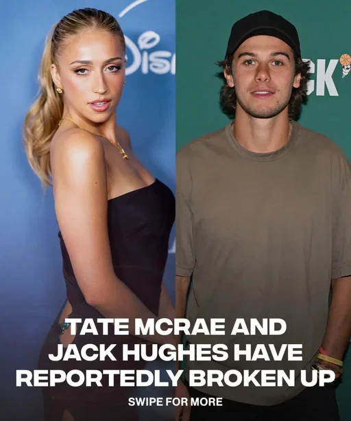 Jack Hughes and Tate McRae have reportedly called it quits after casually dating since late 2025. 📸: GETTY #tatemcrae #jackhughes #breakup