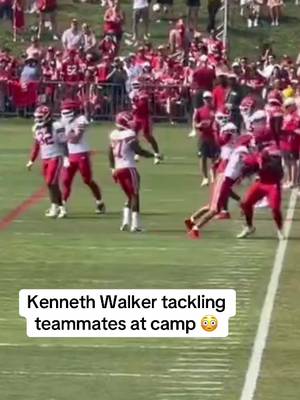 K9 was NOT having it #NFL #FantasyFootball #Chiefs #KennethWalker #TrainingCamp