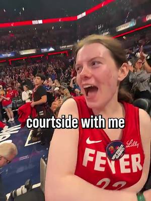 I sat courtside with Caitlin Clark! @TickPick @ugh madison 