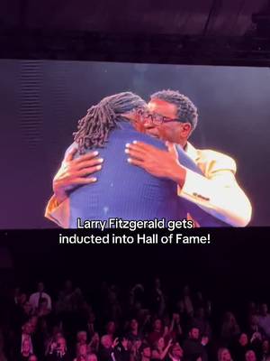 What a special moment to share with my friend & teammate Larry Fitzgerald… He’s finally where he always belonged in the #ProFootballHOF