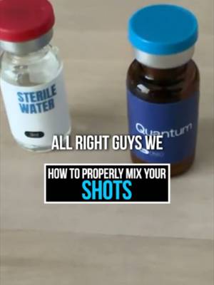The small details matter. From the type of water used to how the vial is mixed, proper preparation is an important part of the process. #MedicalEducation #RegenerativeMedicine #Science #Longevity