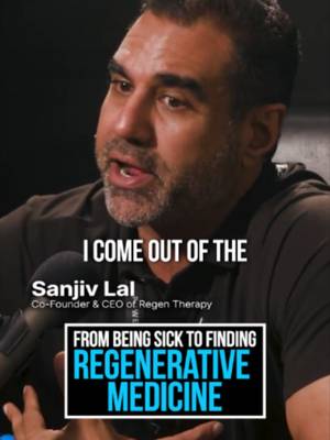 When the only answer is "wait until it gets worse," it's natural to start asking different questions. That search led into the world of regenerative medicine. #RegenerativeMedicin #Longevity #FutureOfMedicine #Healthspan