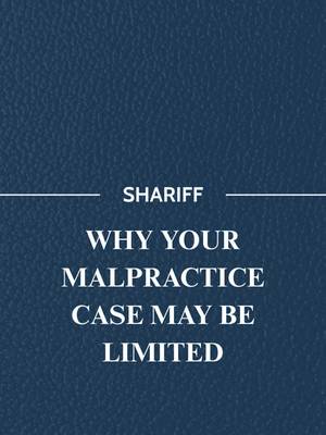 Insurance companies lobby to limit what you can recover, even in the most devastating cases. In medical malpractice, non economic damages are capped at $250,000, no matter how life changing the injury.  Follow Shariff Law to understand why that cap matters. #injurylawyers #texasinjurylawyers #houstonlawyers 