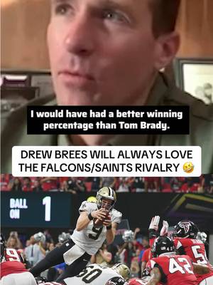 Even retired, Drew Brees will still throw some shots at the Saints division rival Atlanta Falcons 💥(Stacking The Box Podcast) #drewbrees #whodat #neworleanssaints #atlantafalcons #nflhalloffame 