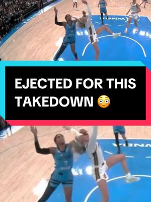 Do you think DiJonai Carrington deserved to be EJECTED for this takedown of Sophie Cunningham? 😳 #WNBA #basketball #highlights #sports 