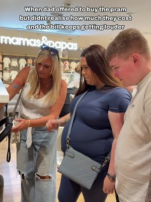 The noise kept getting louder for him 🤣 fuming he is , buying the daughters first pram 
