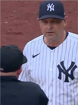 Jose Caballero takes too long getting to first base on a walk and is called for a pitch clock violation making Austin Wells start his at bat with an 0-1 count #MLB #yankees #josecaballero #aaronboone #umpire 