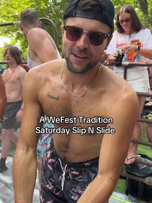 Slip N Slide when you’re 11? More fun when you’re 27!  Wefest 2026! 🤠