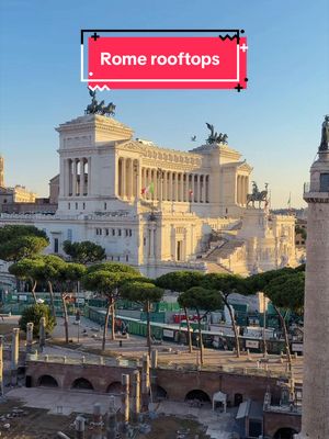 An Aperol spritz with a view #rometravel #romerooftopbar #placestovisitinrome #romeview #hiddenrome 