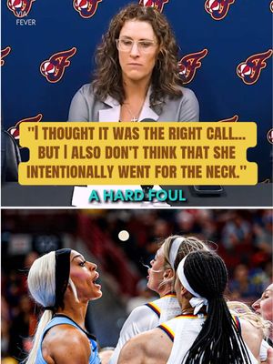 Fever coach Stephanie White on the Sky's DiJonai Carrington's Flagrant 2 foul on Sophie Cunningham. (via @Indiana Fever) #WNBA #indianafever #caitlinclark #sophiecunningham #dijonaicarrington 