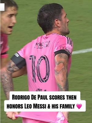 It just had to be Rodrigo De Paul. 🩷 #MLS #goal #messi #depaul 
