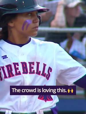 Joely Leguizamon hits a 2 RBI extend tonight's lead. 😈 #sffirebells #wpbl #womensbaseball #womeninsports #womenssports