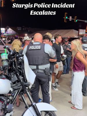 Sturgis Police incident escalates #motorcycles #bikes #biker #sturgis #police