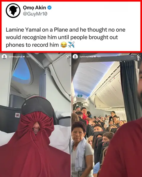 Lamine Yamal fooled absolutely nobody 😅 (via lamineyamal/IG, h/t GuyMr10/X, Mirwais_karzai/X, blaugranation_/X) ##lamineyamal##barcelona##barcelonafc##spain##football
