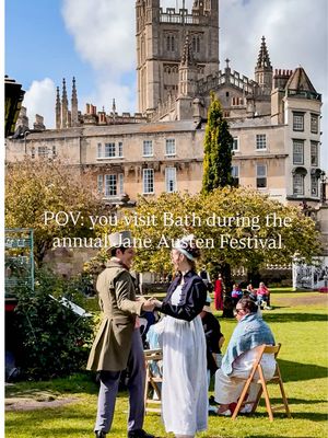 For 10 days every September, Bath steps back into the Regency era ✨ The Jane Austen Festival brings the city to life with costumed promenades, period dancing, literary talks, theatrical performances and hundreds of Austen fans from around the world. With Bath’s historic streets, Georgian architecture and famous landmarks providing the backdrop, it feels like the perfect place to celebrate one of England’s most beloved authors. 📅 11–20 September 2026 📍 Bath, Somerset 🎟️ Many outdoor events, including the famous Grand Regency Costumed Promenade, are free to watch, while some festival events require tickets. 📌 Save this for your next UK city break and send it to the Jane Austen fan in your life. … #janeaustenfestival #visitbath #visitbathuk #uktravels #englandtravel 
