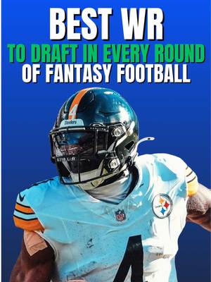 Best WR To Draft In Each Round of Fantasy Football #nfl #fantasyfootball #fantasydraft #widereciever 