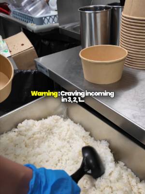 Layer by layer, this bowl is designed to hit every spot. It starts with steaming rice, followed by crunchy greens, juicy cooked protein, and finished with that glossy house drizzle that ties the whole bowl together.  Did this just make you hungry? Tell us what you’re ordering today and save this for later ✅ #bowlsofrice #craving #warning