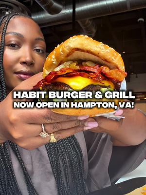 #HabitPartner Habit Burger & Grill is NOW OPEN in Hampton, VA! 🍔🔥 Stop by and try their award-winning Charburgers, chicken sandwiches, and more all cooked to order! @Habit Burger & Grill #HabitHampton #Habit