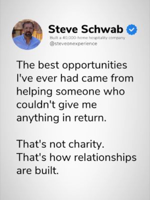 Give without expecting anything back.  After 25 years in business and scaling to 40,000 homes, the biggest secret isn't complicated: serve people generously and expect nothing in return. Real growth comes from building genuine human trust, not driving hard sales pitches. That's the strategy. There is no other strategy. #HospitalityLeadership #StartupSuccess #LeadershipLessons #Founders