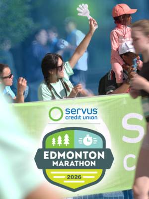 Edmonton — you ready? 👀🏃 The training is done. The countdown is on. And race weekend is almost here. 💚 See you at package pickup this week and at the start line on August 16. #servusedmontonmarathon#RunYEG #raceweekend#MarathonTok