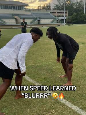 Speed went DEEP. Learned how to BLURRR 😳💨  Throwback to IShowSpeed going 1v1 against LaSalle football players. LEGENDARY. #football #ishowspeed #miamifootball #blurrr #highlight