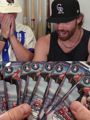 The most expensive box we have ever bought…  Full video up on YT  #baseballcards #MLB #baseball #bowman #sapphire 