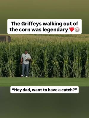 Ken Griffey Sr. and Ken Griffey Jr. walking out of the cornfields together will always be legendary ❤️⚾️ MLB at Field of Dreams with Phillies vs Twins is LIVE on Netflix Thursday, August 13 at 7:30PM ET | 4:30PM PT. Special coverage begins at 6:30PM ET | 3:30PM PT. #MLB #baseball #griffey 