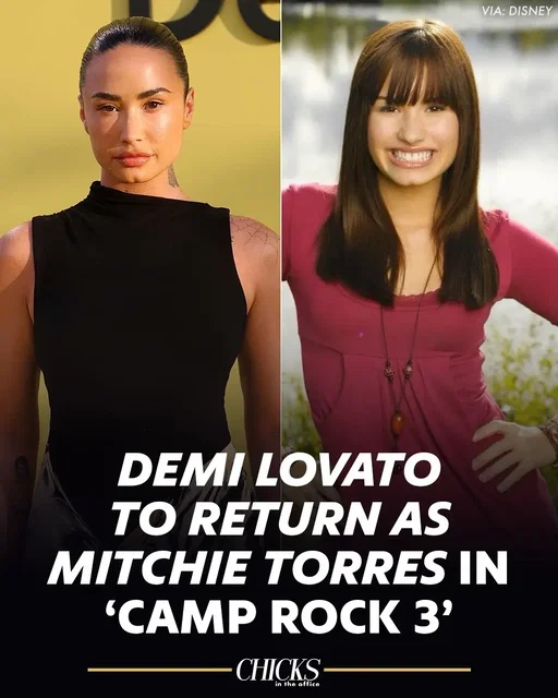 Disney has confirmed Demi Lovato's cameo as Mitchie Torres in 'Camp Rock 3' 🤩