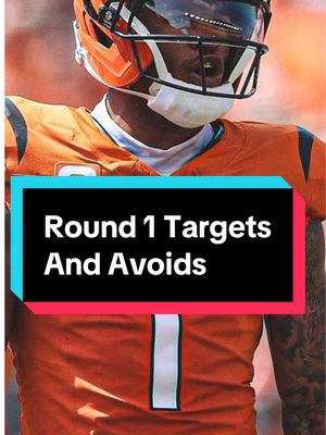 Fantasy football round 1 targets and avoids #fantasyfootball #fantasyfootballtips #fantasyfootballdraft #nfl #football 