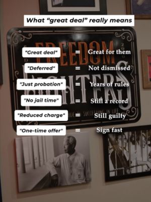 A plea deal isn't automatically a good deal. "No jail time" doesn't mean no consequences. "Deferred" doesn't necessarily mean dismissed. And a "one-time offer" shouldn't pressure you into signing before you understand the terms. Know what you're giving up before you say yes. #PleaDeal #TexasCriminalDefense #KnowYourRights #CriminalLaw #WestTexas #KeithAndLorfing