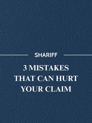 A few common actions after a crash can quietly hurt a claim before it even gets started. First, posting about the accident on social media. Even a simple update or a photo can be used by insurance companies to question the severity of an injury or contradict what’s been reported. Second, giving a recorded statement too soon, especially to the other driver’s insurance company. Casual comments made under stress can later be used to downplay injuries or shift blame. Third, delaying medical treatment. Waiting to see a doctor, even when injuries seem minor, gives insurers room to argue the injury wasn’t caused by the accident or wasn’t serious to begin with. Each of these seems harmless in the moment, but they’re exactly the kind of details insurance companies look for to reduce or deny a claim. Follow Shariff Law for what to avoid after an accident. #injurylawyers #lawyers #texasinjurylawyers #houstonlawyers 