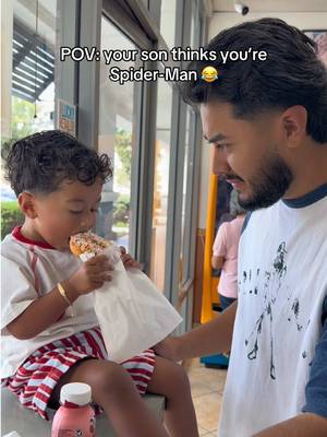 He was impressed 😂🩵 #fyp #adriel #dad 