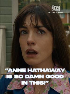So. Damn. Good. Anne Hathaway stars in The End of Oak Street, only in theaters and IMAX this Friday. Get tickets now! Link in bio.