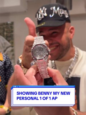 Came to @Bennythedealernyc to show him my newest 1 of 1 AP #Mosesthejeweler 