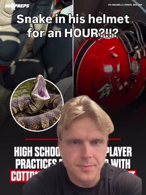 That poor snake!  - S/o @maxpreps 