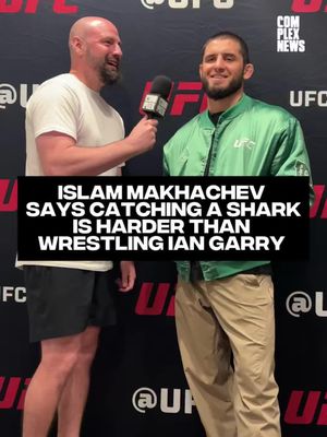 Islam Makhachev says that catching the 200 lbs shark this week is harder than it’s going to be to grapple with Ian Garry at UFC 330
