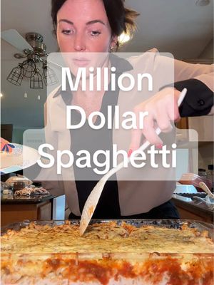#cookwithme #eatwithme #foodtiktok #Foodie #milliondollarspaghetti @Maggie inspired me to dirty more dishes 😎❤️