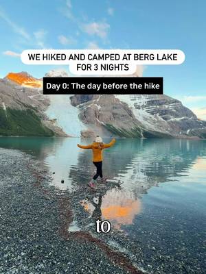 Come with us to hike the Berg Lake Trail! Day 0 of our Berg Lake adventure 🏔️🥾 If you’re hiking the Berg Lake Trail, I highly recommend staying nearby the night before so you can get an early start on the trail. 📍 The closest town is Valemount, which is about 30 minutes from the trailhead. The closest campgrounds are Robson Meadows Campground and Robson River Campground. You can book a campsite ahead of time, or take your chances with a walk-in site. We arrived in the early evening and luckily there were still a couple of spots available! 🙌 🚗 Vancouver → Berg Lake Trailhead: ~7 hours ⛺️ Camping: $28 per night 💵 Bring cash for the campground. Robson Meadows Campground was literally 2 minutes from the visitors centre and while there was no reception in the campground, the visitors centre parking lot had plenty. 😉 We grabbed food in Valemount before heading to camp, set up our tent and got an early night because tomorrow we are hiking 16km to Emperor Campground! Save this for your Berg Lake trip & follow along for Day 1 👀 #BergLake #BergLakeTrail #MountRobson #mountrobsonprovincialpark #canadianinfluencer 
