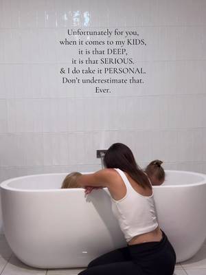 You’ll never have to wonder how far I’ll go for my kids. There is no line I wouldn’t cross, no battle I wouldn’t fight and no situation where I’ll stay quiet when it comes to protecting them. When it comes to me? I can let a lot slide. When it comes to my babies? Different story. 🤍