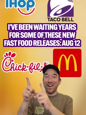 I have been waiting over a YEAR for some of these new fast food drops and I am telling you now these are some of the greatest releases you'll have all year! Chick-fil-A is FINALLY bringing the Chicken & Waffles nationwide along with new S'mores Frosted Coffee and Milkshakes and these are next level good. And Taco Bell is dropping their Tajin lineup nationwide tomorrow and that taco is one of the greatest items I've ever had at Taco Bell and I need the new mango salsa BY THE GALLON! They also have a Cheesy Gordita Crunch version along with a Tajin Freeze. IHOP has an incredible looking pumpkin lineup with the return of pancakes along with a new pumpkin spice shake and... pumpkin cheesecake pancake tacos!? And the new McDonald's Caramel Apple Pie lineup is being sold at most stores now. What are you trying? #fastfood #mcdonalds #tacobell #chickfila #tajin 